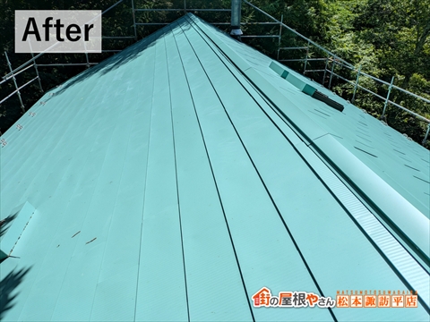 茅野市別荘屋根リフォーム　施工後